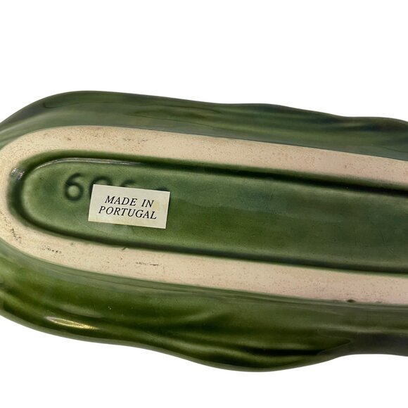 Vintage Corn-Shaped Ceramic Serving Dish Made In Portugal 8 1/2" - Picture 8 of 14